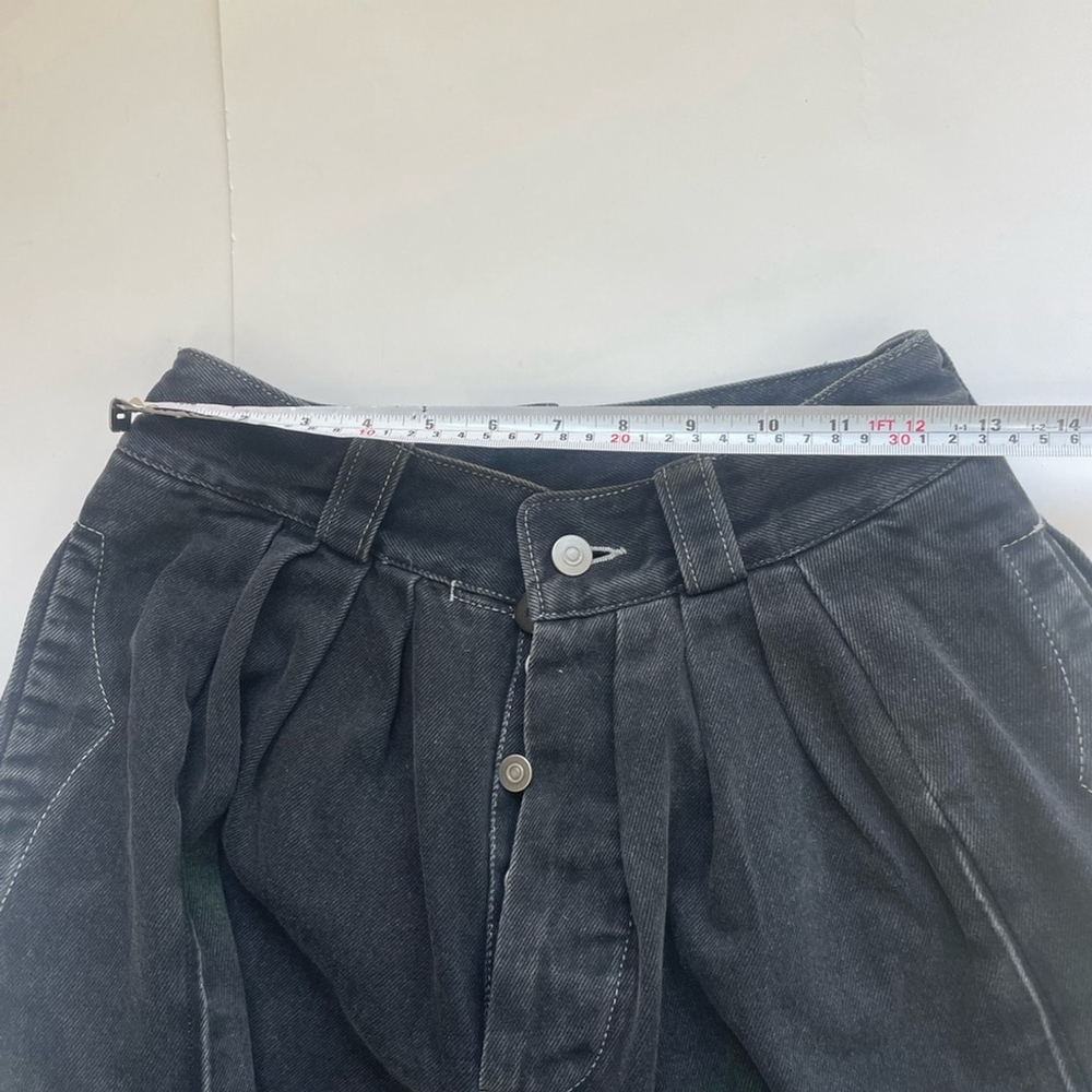 MM6 Maison Margiela Paint Splatter Wide Leg Denim Pants Black Size Small - Picture 8 of 13
